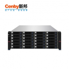 Cenby新邦RS-800分布式存储（性能混闪款）4U24 盘位  双国产8核128GB缓存25Gb万兆光纤口企业级集群存储