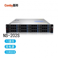 Cenby新邦NS-202S双电高性价比万兆网络存储 12盘位240T